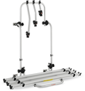 Sykkelstativ Bici OK Camper for bobil, 3 sykler aluminium forfra