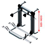 Sykkelstativ Bike Lift Offroad Black Edition for 2 sykler - BR-Systems montert på bil