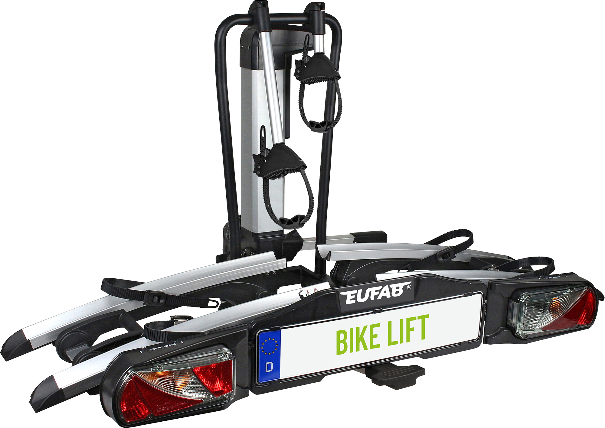 Sykkelstativ Bike Lift for tilhengerfeste forfra