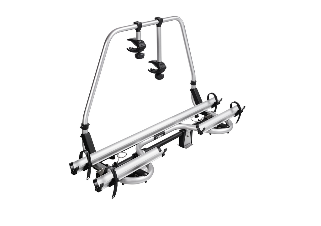 Sykkelstativ Caravan Superb Short for kort dragstang, 2 sykler - Thule forfra