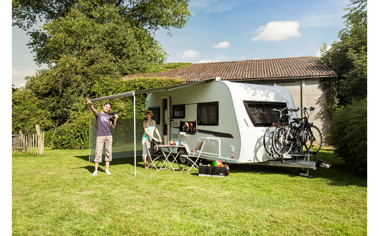 Nærbilde av eloksert aluminium på Sykkelstativ Caravan Superb Short