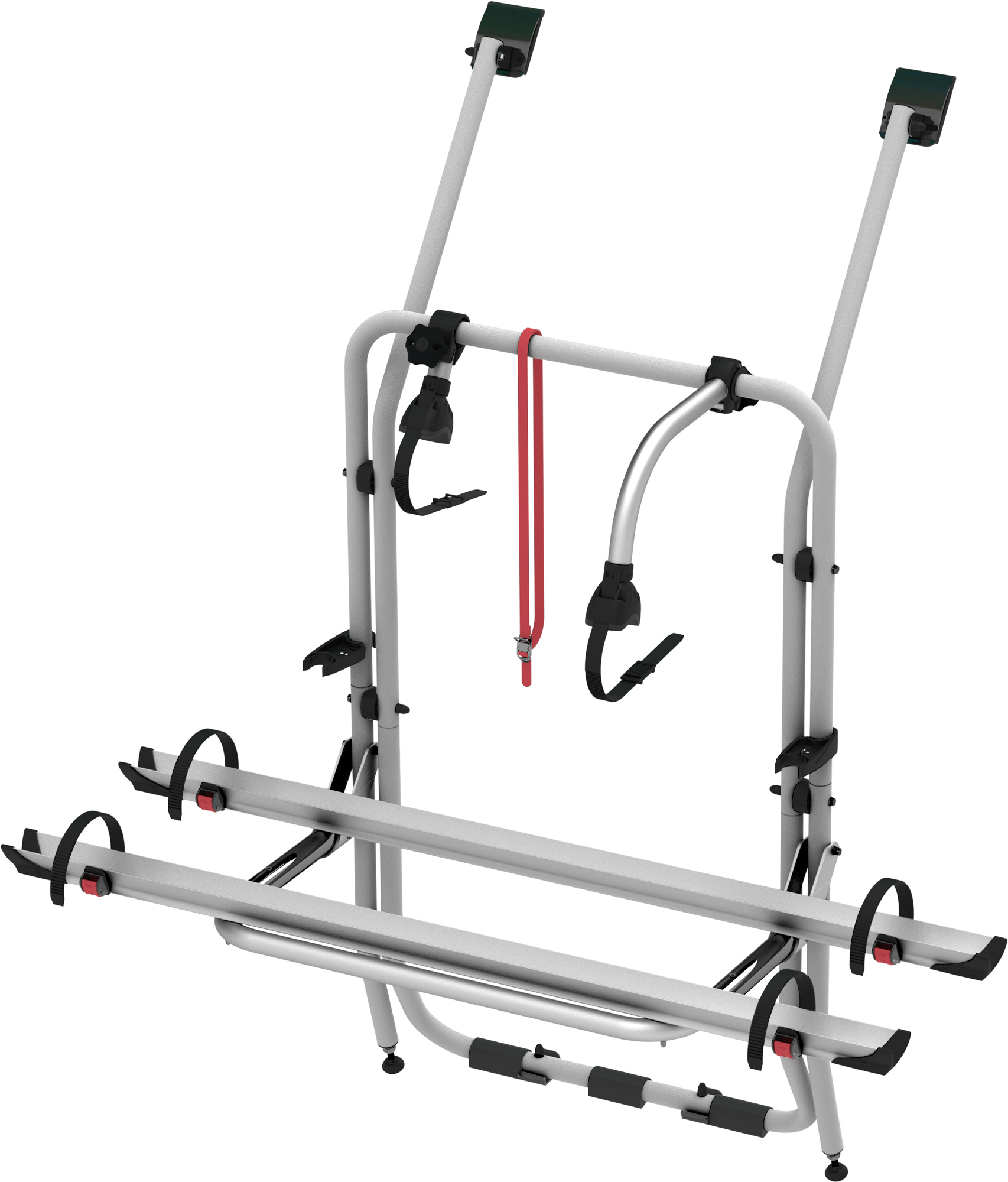 Sykkelstativ Carry-Bike VW T4 for 2 sykler forfra