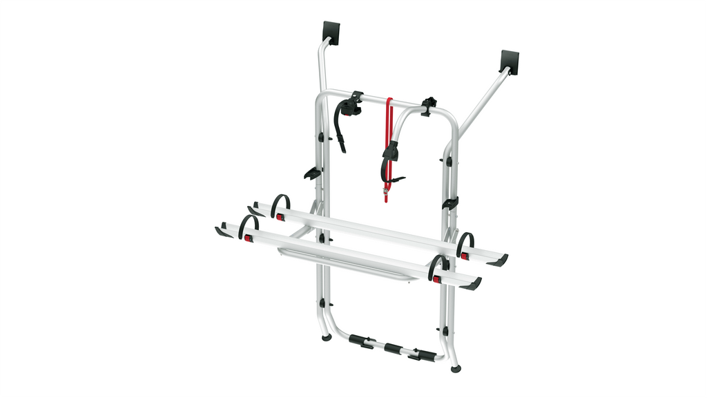 Sykkelstativ Carry-Bike VW T5 for 2 sykler forfra