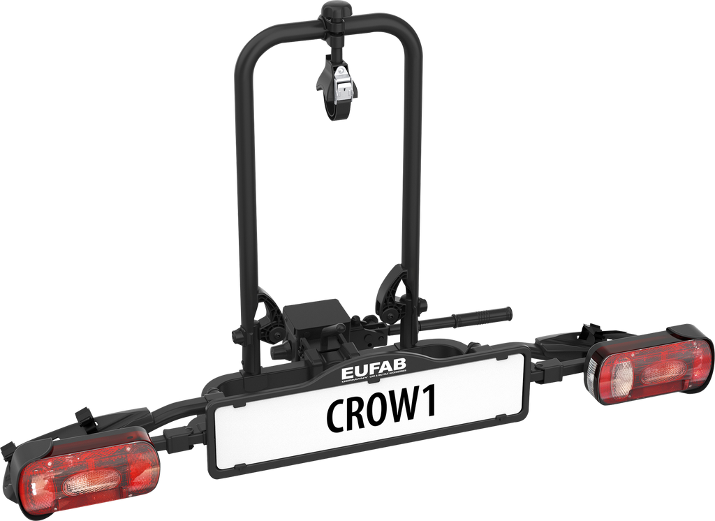 Sykkelstativ Crow 1 for tilhengerfeste sett forfra