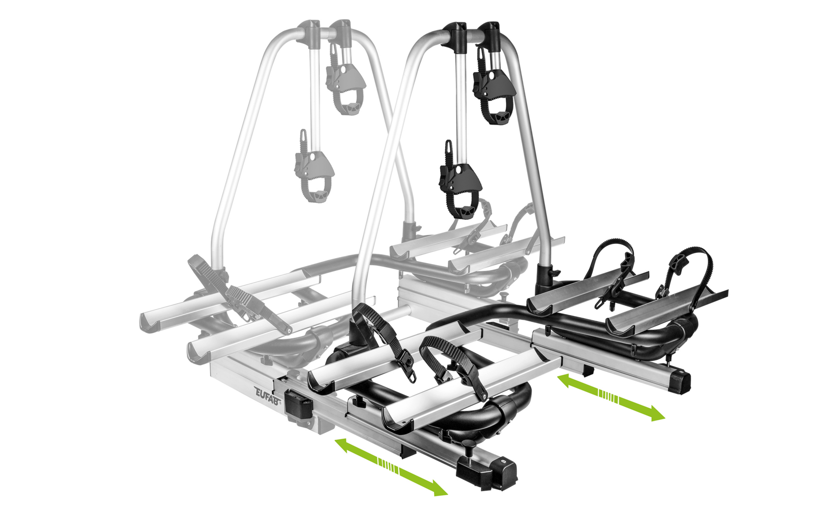 Detalj av Sykkelstativ for drawbar BS260 for 2 sykler, e-bike