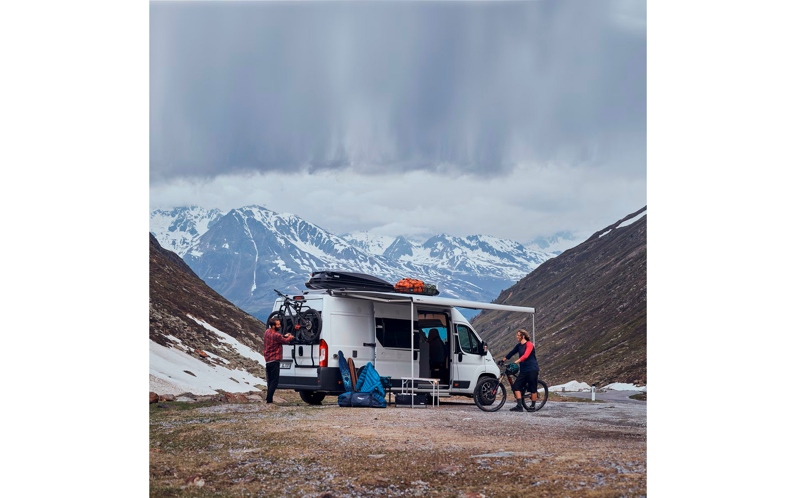 Sykkelstativ Elite Van XT montert på Ford Transit H3