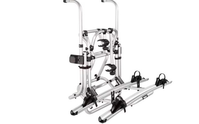 Sykkelstativ Lift V16 motorisert 12V for 2 sykler, e-bike - Thule montert på bobil