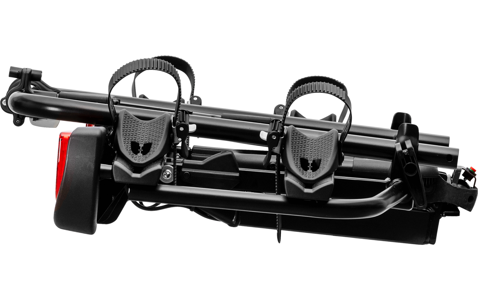 Nærbilde av låsemekanisme på Sykkelstativ Strada E-Bike Pro Black Edition