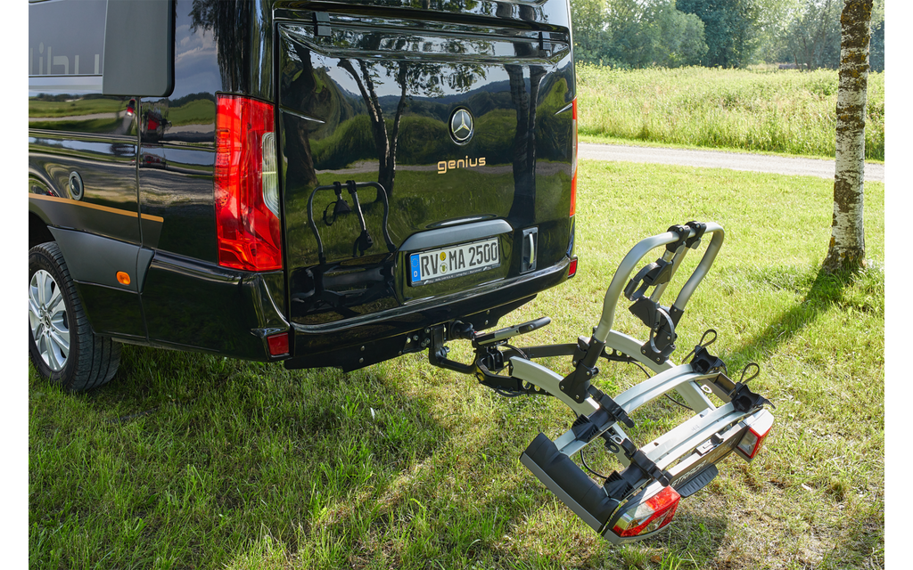 Sykkelstativ Strada Evo RV for tilhengerfeste aluminiumskonstruksjon