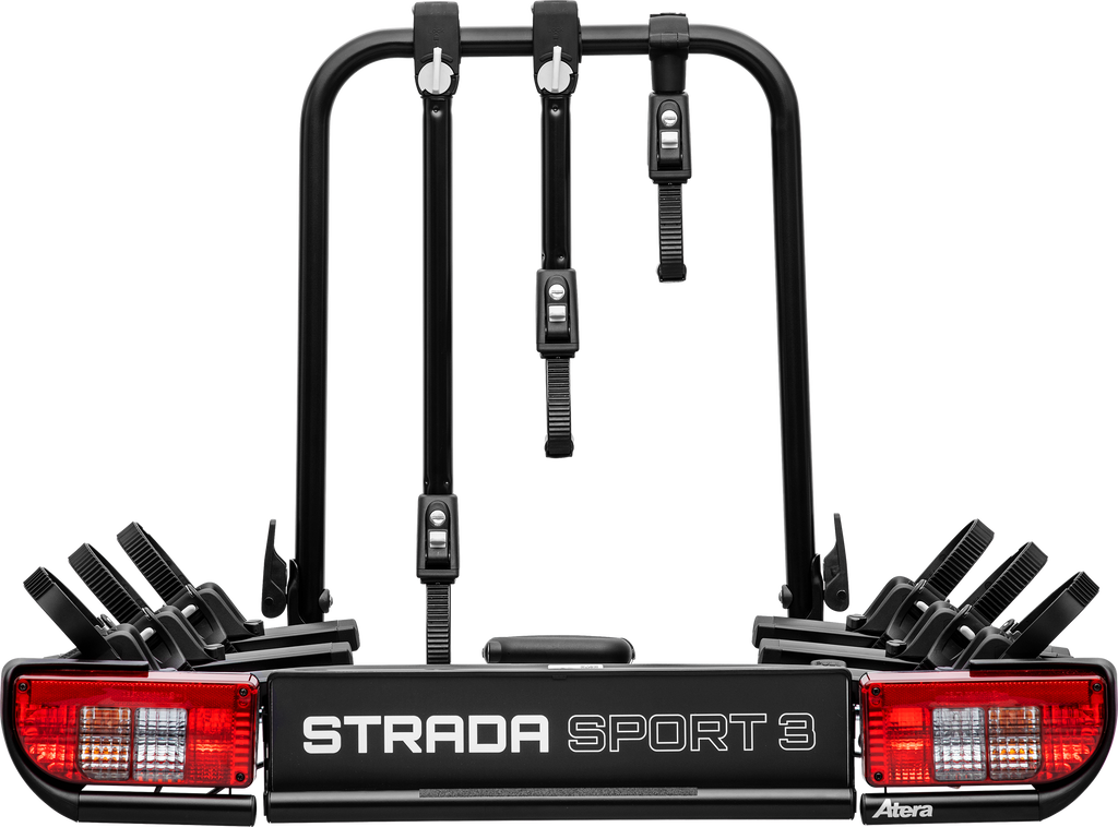 Sykkelstativ Strada Sport 3 Pro for tilhengerfeste frontvisning