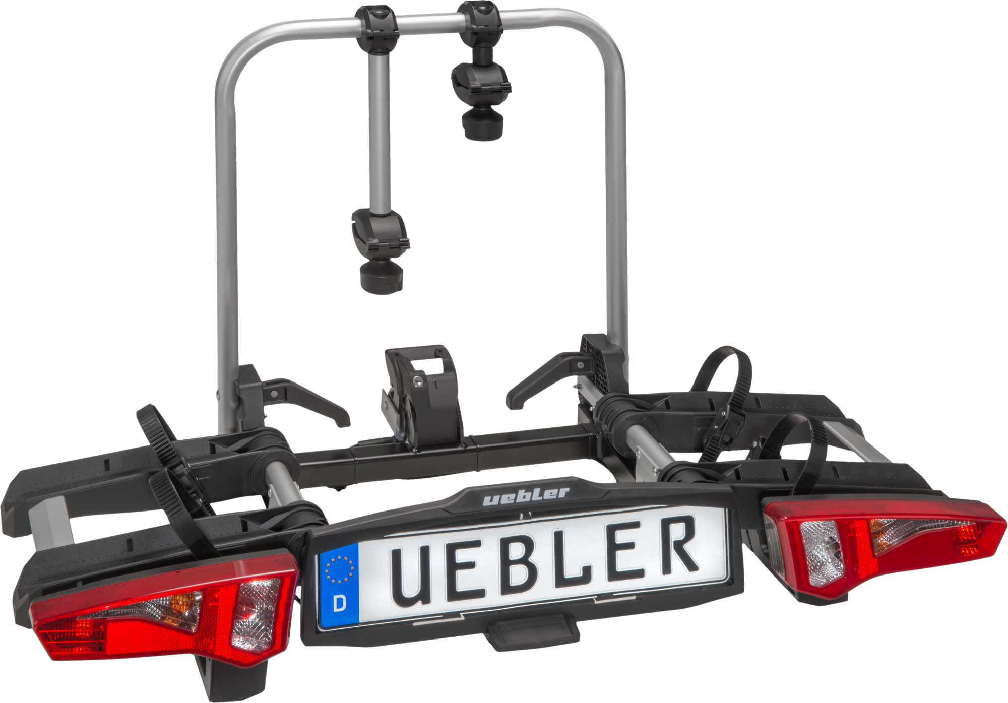 Sykkelstativ for tilhengerfeste i21 S for 2 sykler, e-bike front