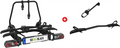 Sykkelstativ for tilhengerfeste SD260 for 3 sykler E-Bike svart - Eufab forfra