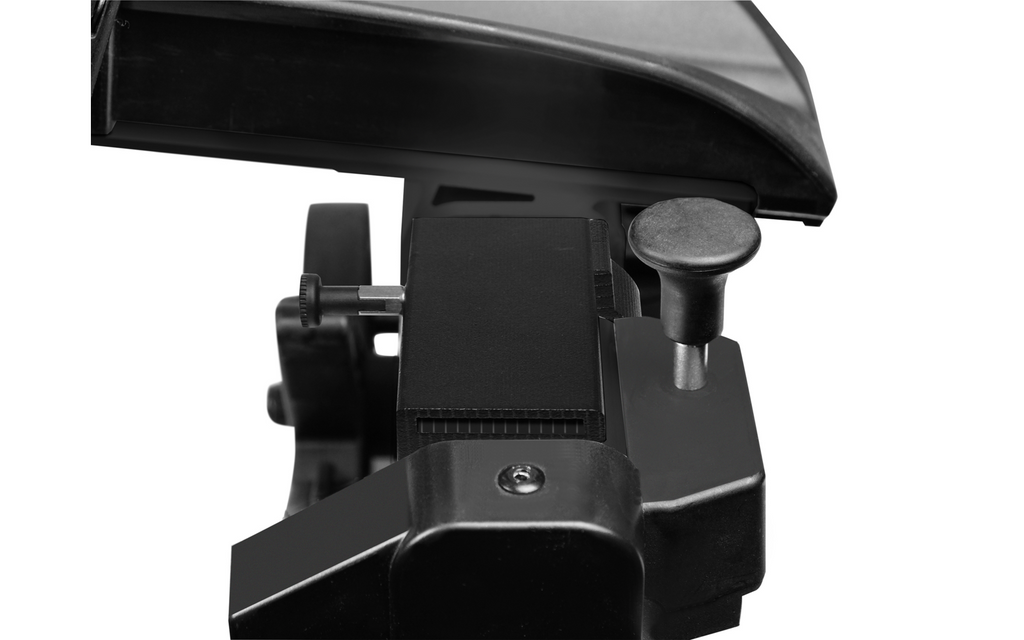 Sideprofil av sykkelstativ for tilhengerfeste SD260 for 3 sykler E-Bike svart - Eufab