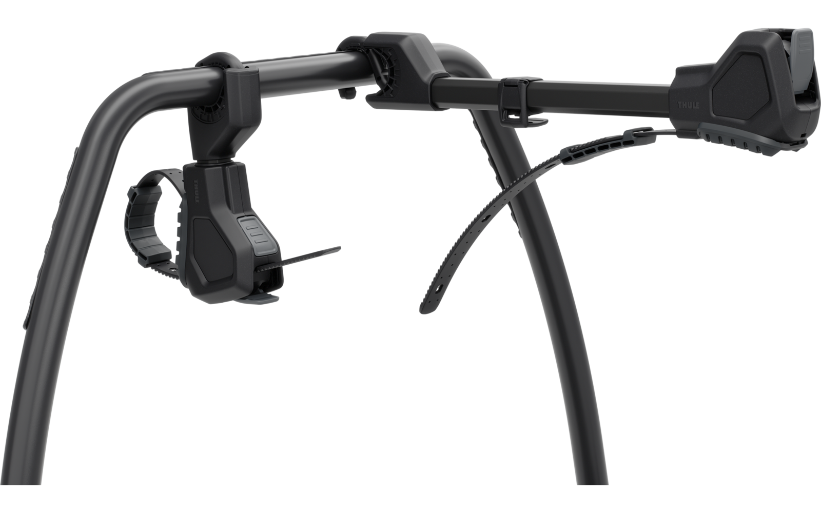 Montert Sykkelstativ for tilhengerfeste VeloSpace 3 for 2+1 sykler - Thule med sykler