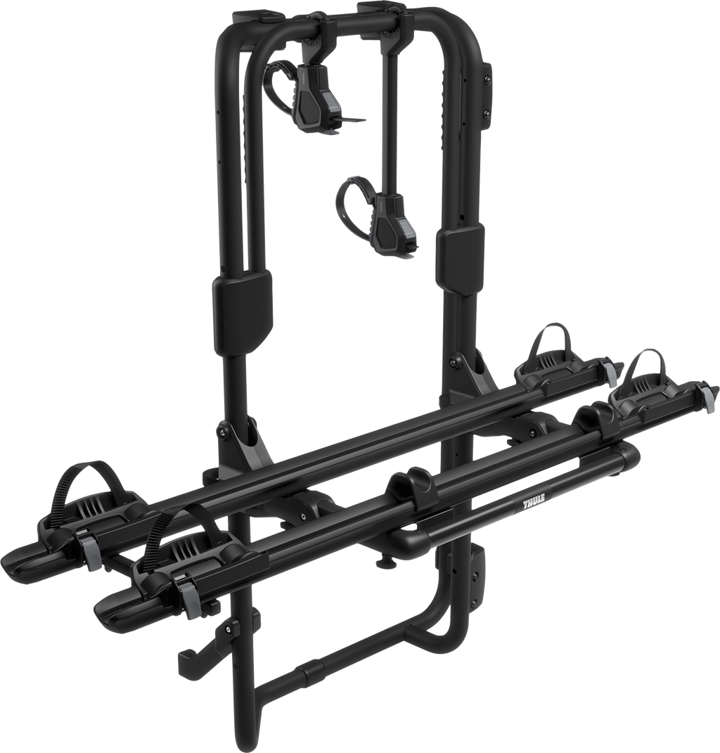 Sykkelstativ VeloTrack Frame for Ducato/Jumper/Boxer, 2 sykler, E-Bike sett forfra