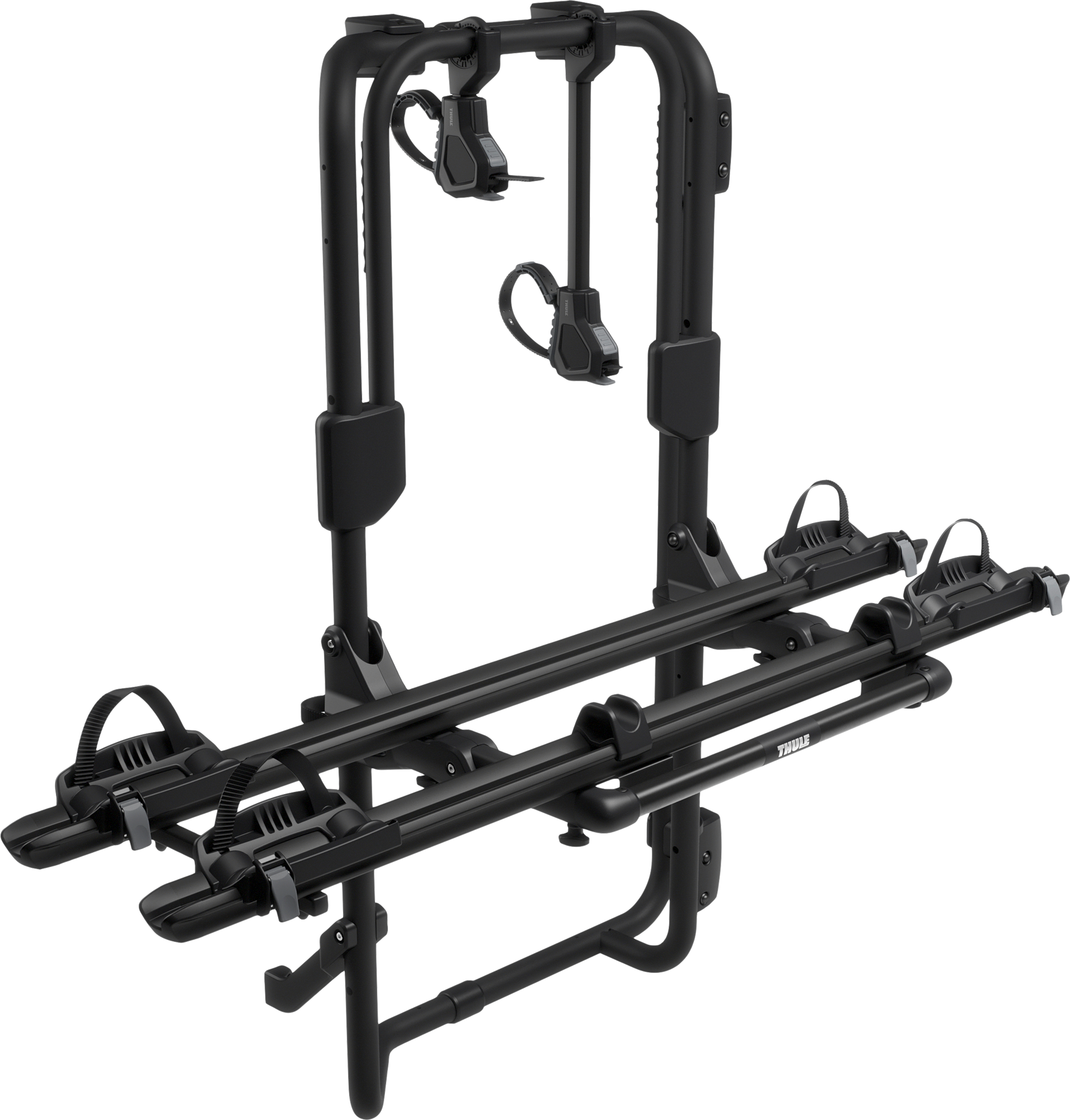 Sykkelstativ VeloTrack Frame for Ducato/Jumper/Boxer, 2 sykler, E-Bike sett forfra