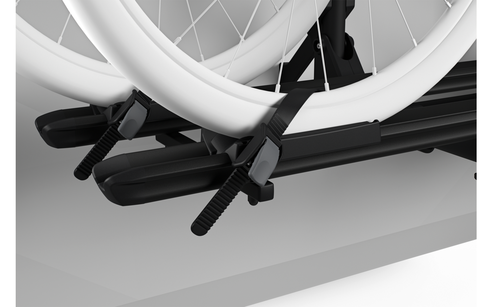 Detalj av sykkelarm på Sykkelstativ VeloTrack Frame for Ducato/Jumper/Boxer, 2 sykler, E-Bike