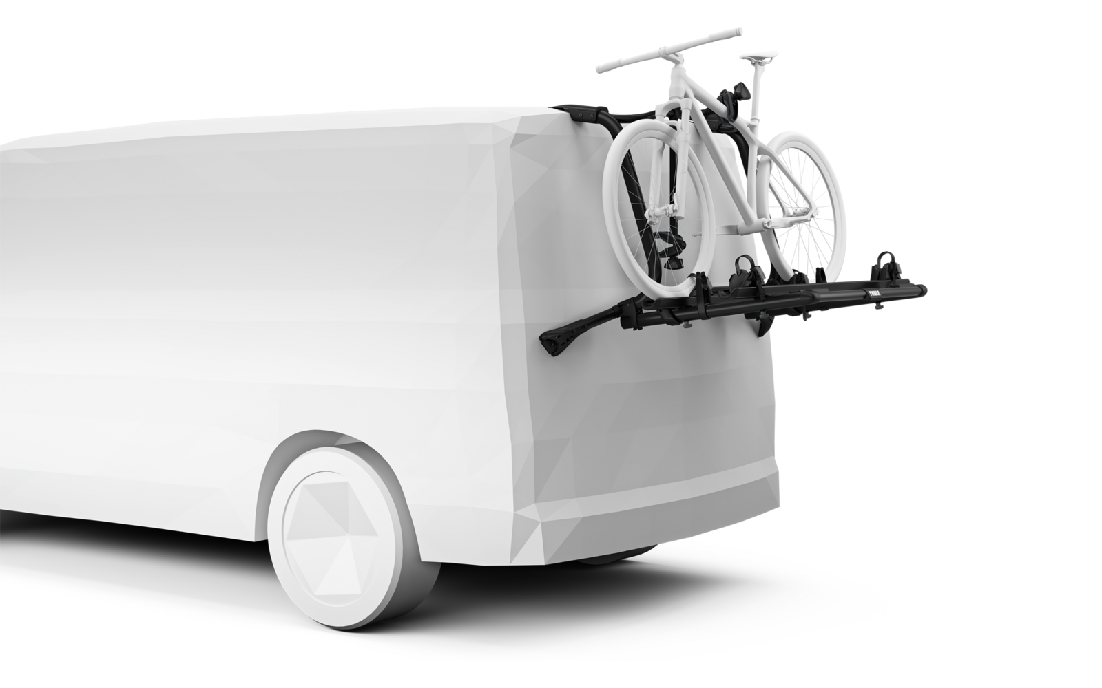 Sykkelstativ WanderWay for bakdør, 2 sykler, VW T6 - Thule
