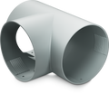 T-fordelingsstykke for Ø65 mm varmluftkanal - Dometic forfra