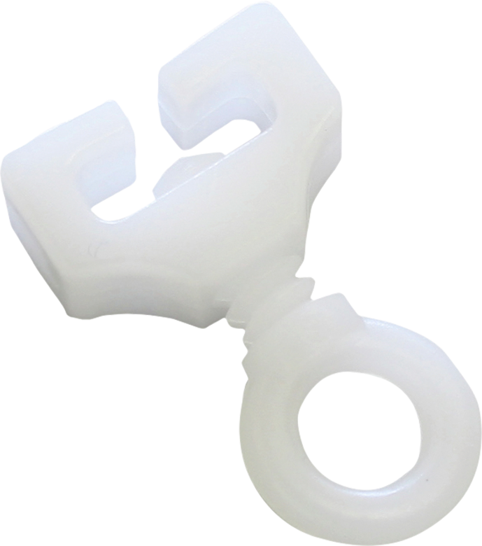 T-stopper for gardinskinner hvit 6 stk Gardinia forfra