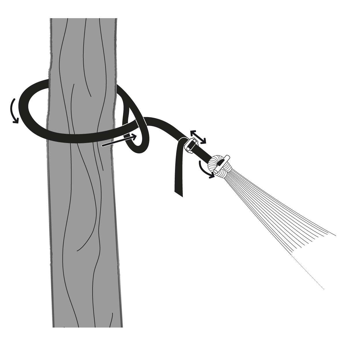 T-Strap festestropper for hengekøye 15-220 cm, 2 stk - Amazonas bakside