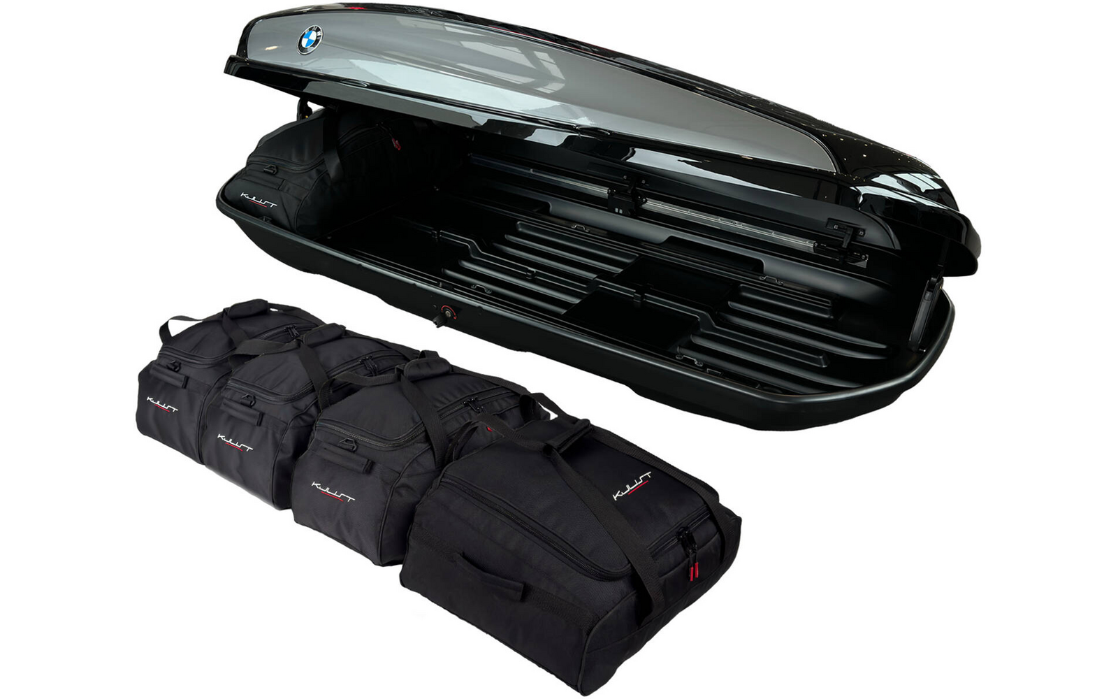 Takboksveskesett 5-delt for BMW original takboks 420 l - KJUST nærbilde av stoffmateriale