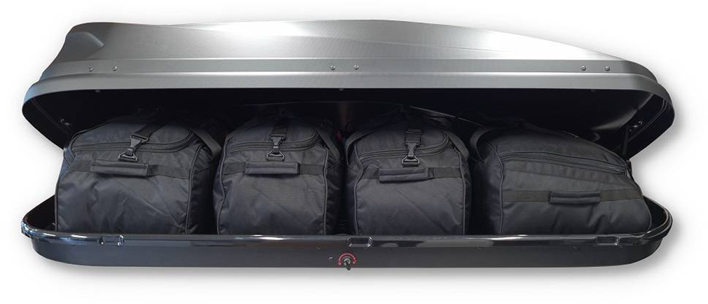 Takboksveskesett 4-delt for Thule Pacific 780 svart forfra