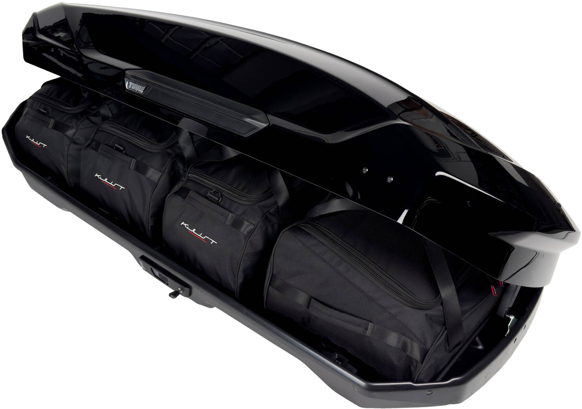 Takboksveskesett for Thule Motion 3 L, svart forfra