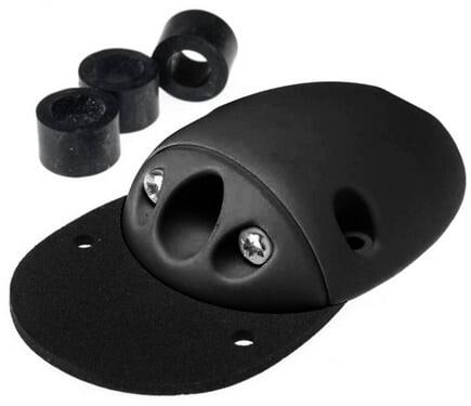 Takgjennomføring i plast SE6 svart for kabel 2-6mm - INDEX Marine montert