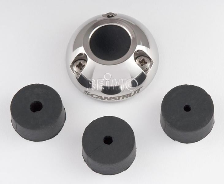Takgjennomføring rustfritt stål DS16 Ø16mm bakside