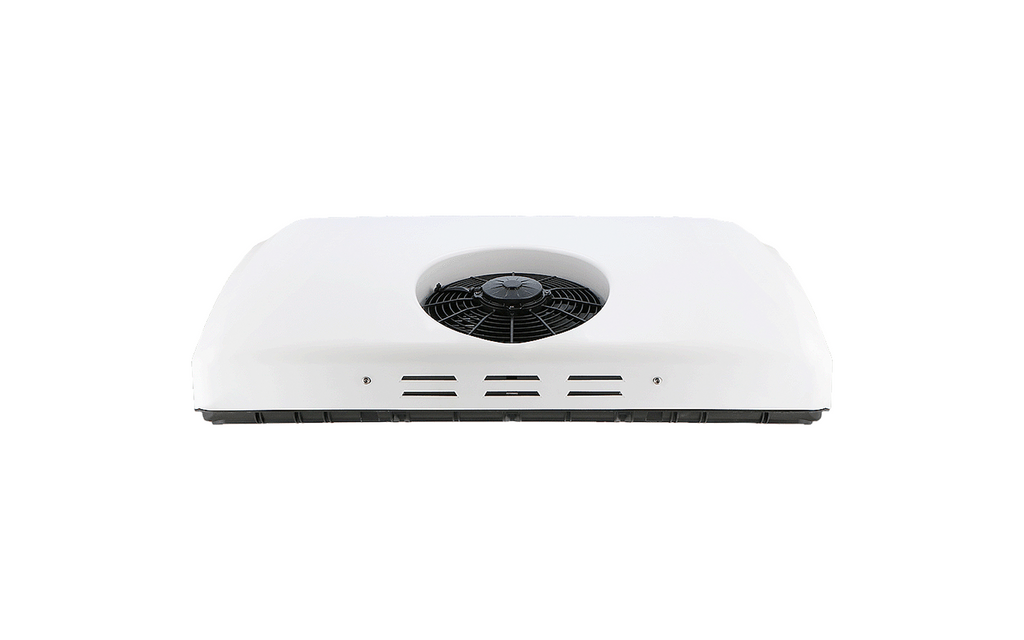 Takklimaanlegg RTA-2000 12V 2020 W inverter montert på campingvogntak