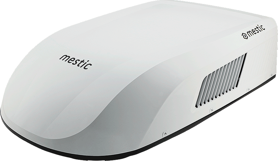 Takklimaanlegg RTA-2600 med varme 2600 W for bobil forfra