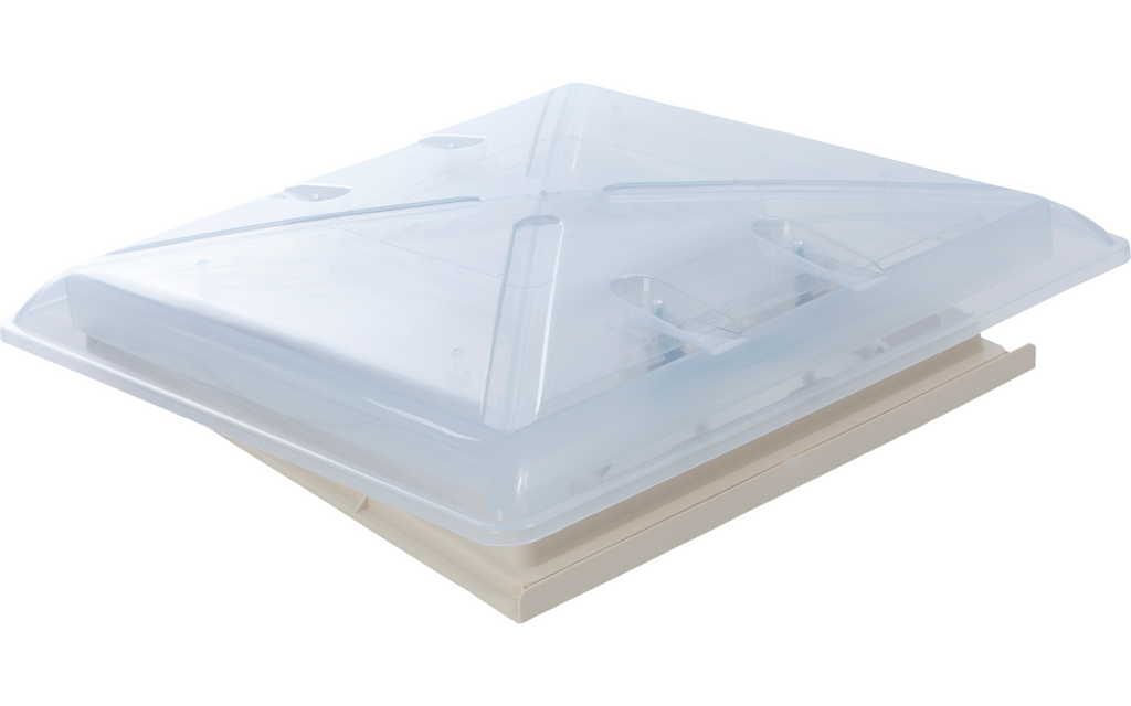 Takluke modell 4600K 40 x 40 cm med kombi-rullegardin montert i campingvogn