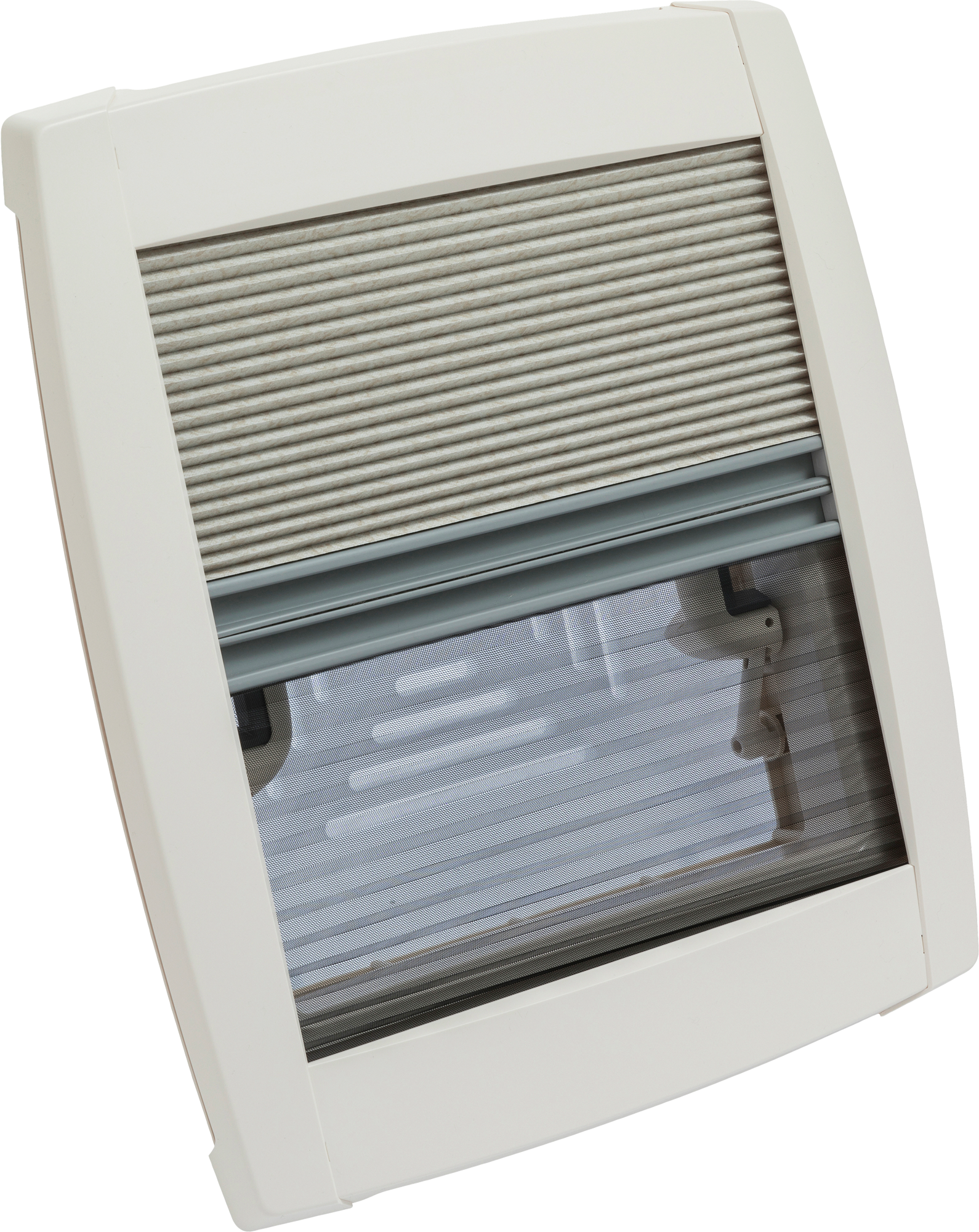 Takluke modell 4600K 40 x 40 cm med kombi-rullegardin forfra