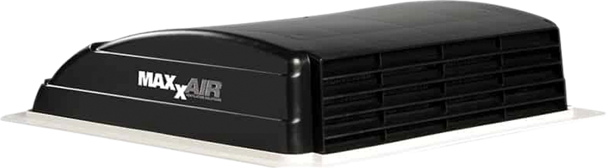 Takluke Maxxfan Mini smoke med LED og vifte 360x360 mm sett forfra