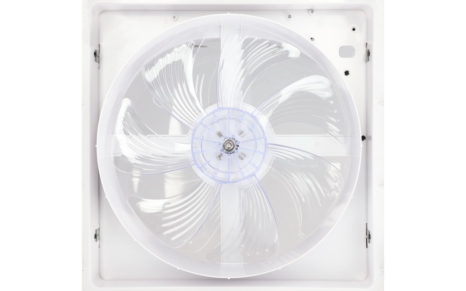 Nærbilde av Takluke Plus Fan myggnett og ventilator