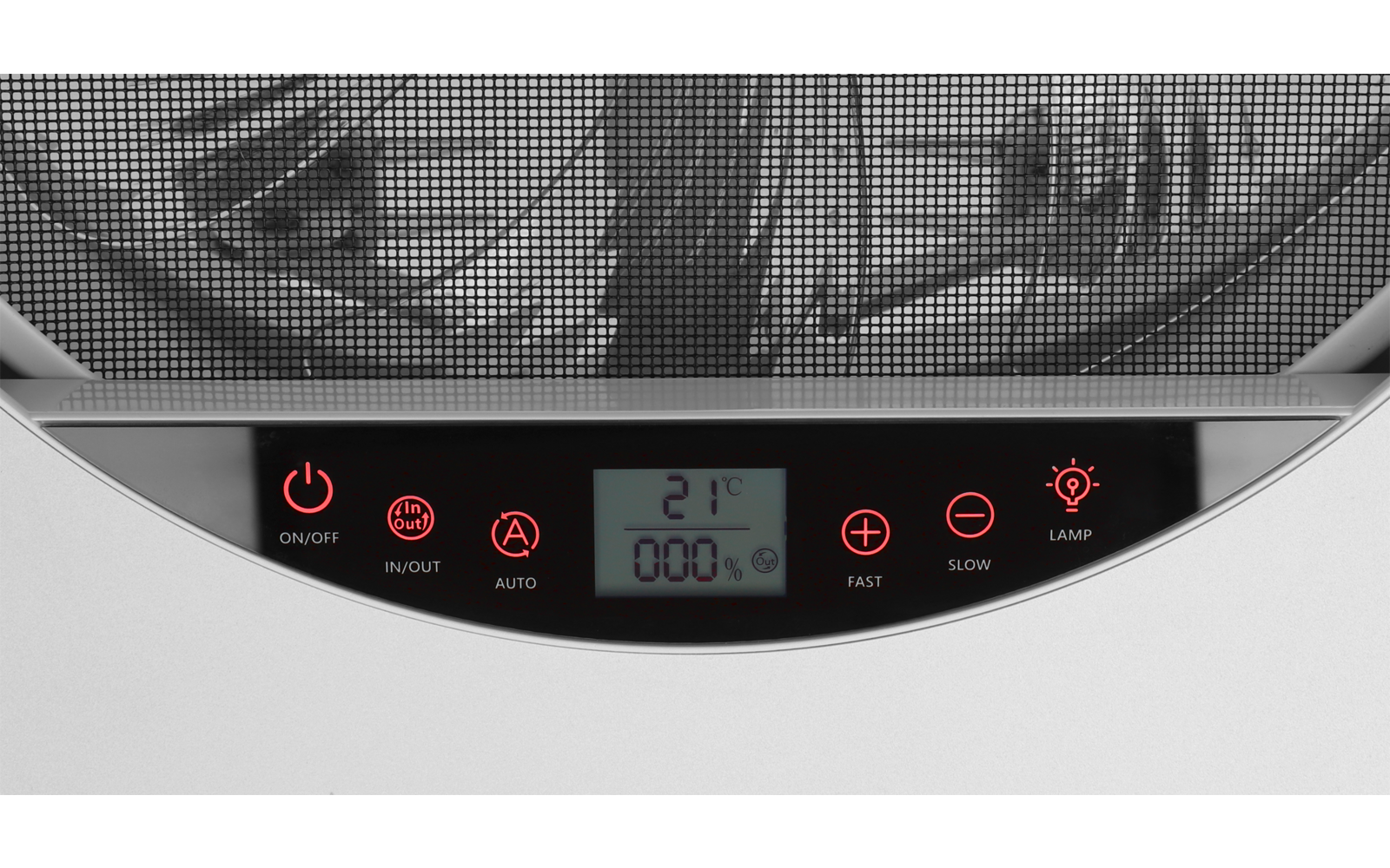 Takluke Plus Fan med vifte og 12V LED-lys 40x40 cm svart