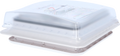 Takluke Turbo Vent 28x28 cm med vifte og myggnett forfra