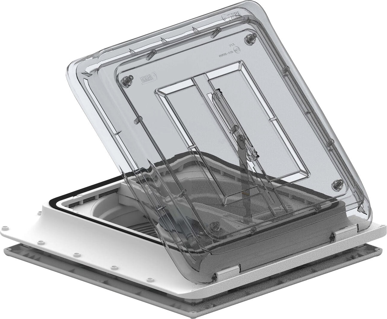 Takluke Turbo Vent Premium 40 x 40 cm med vifte og LED frontbilde