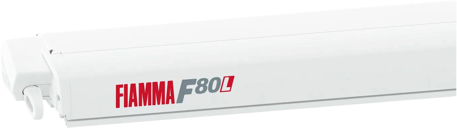 Takmarkise F80L 450 cm med sveiv Polar White forfra