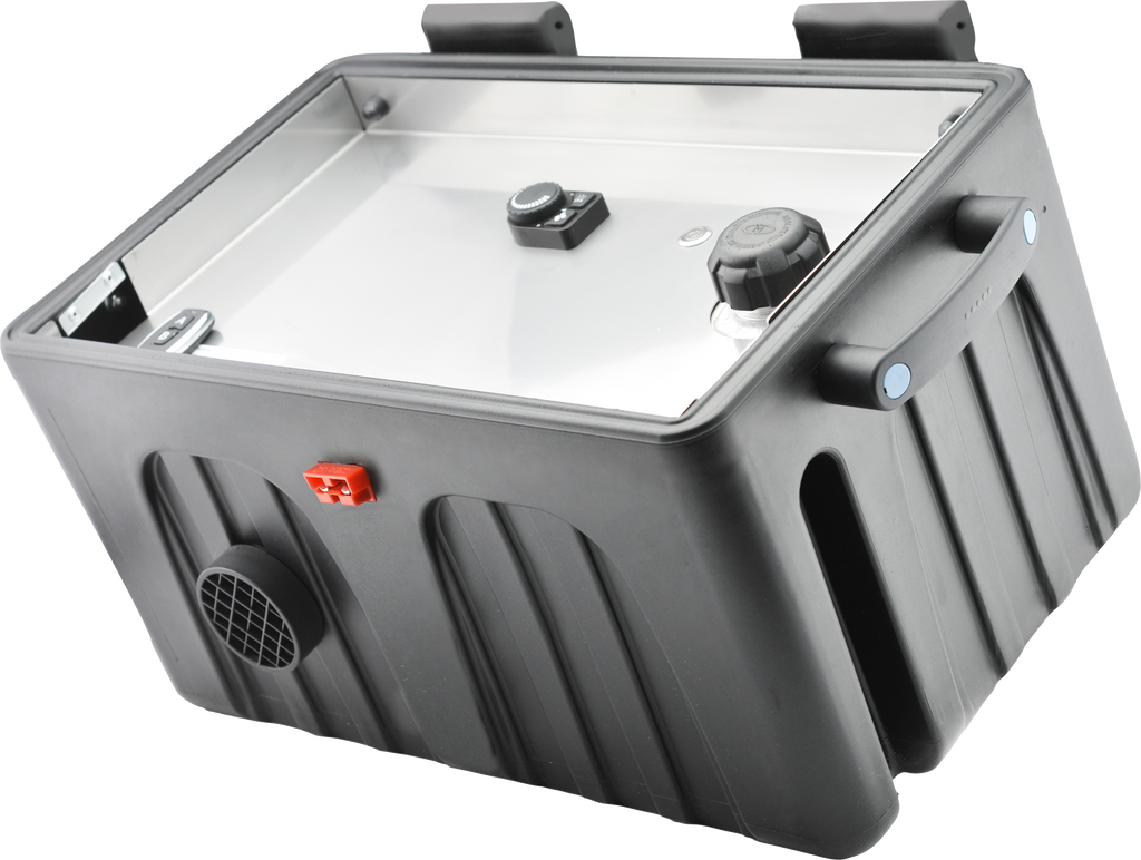 Takteltvarmer med 10L tank, 11 kg, mobil dieselvarmer forfra