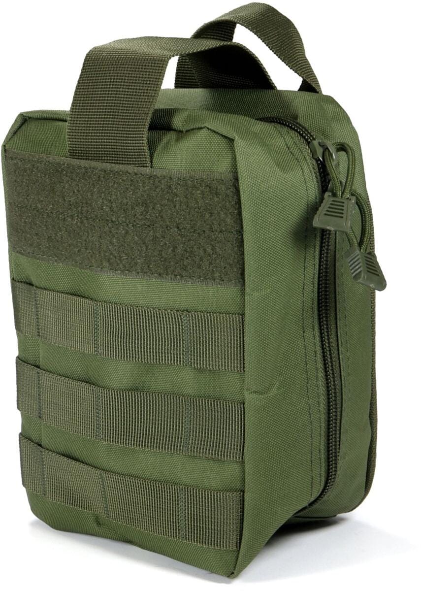 Taktisk MOLLE-veske oliv 600D polyester 14x20,5x10 cm bakside