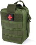 Taktisk MOLLE-veske oliv 600D polyester 14x20,5x10 cm forfra