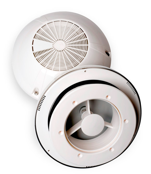 Takventilator GY 20 uten motor 200 mm med plastkuppel fra Dometic