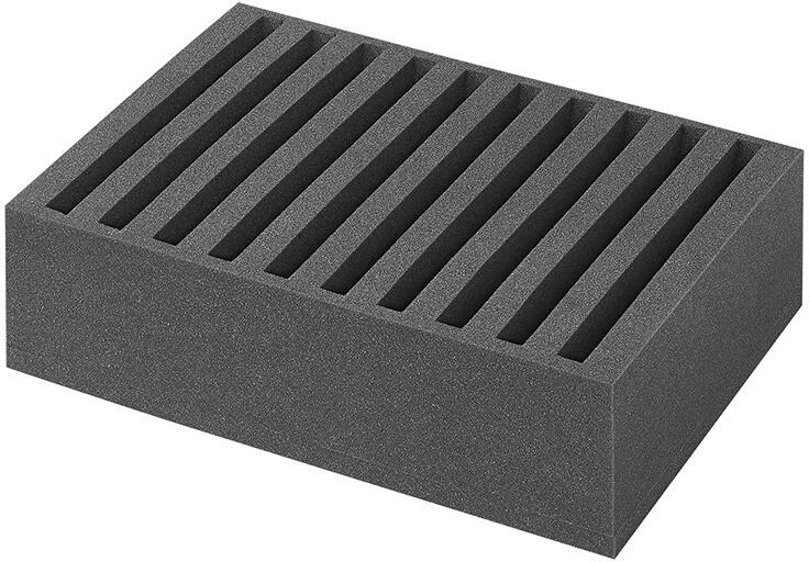 Tallerkenholder i skum for 10 tallerkener 34x25 cm - Pro Plus forfra