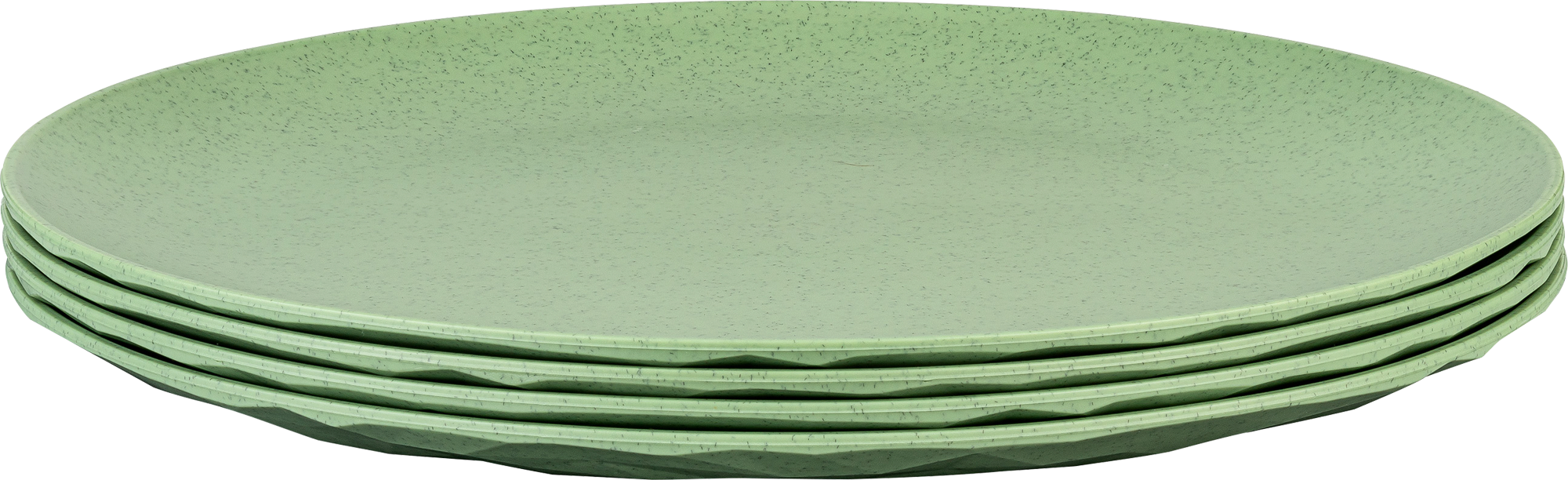 Tallerkensett Club Plate 4-pk flat 260 mm nature leaf green forfra