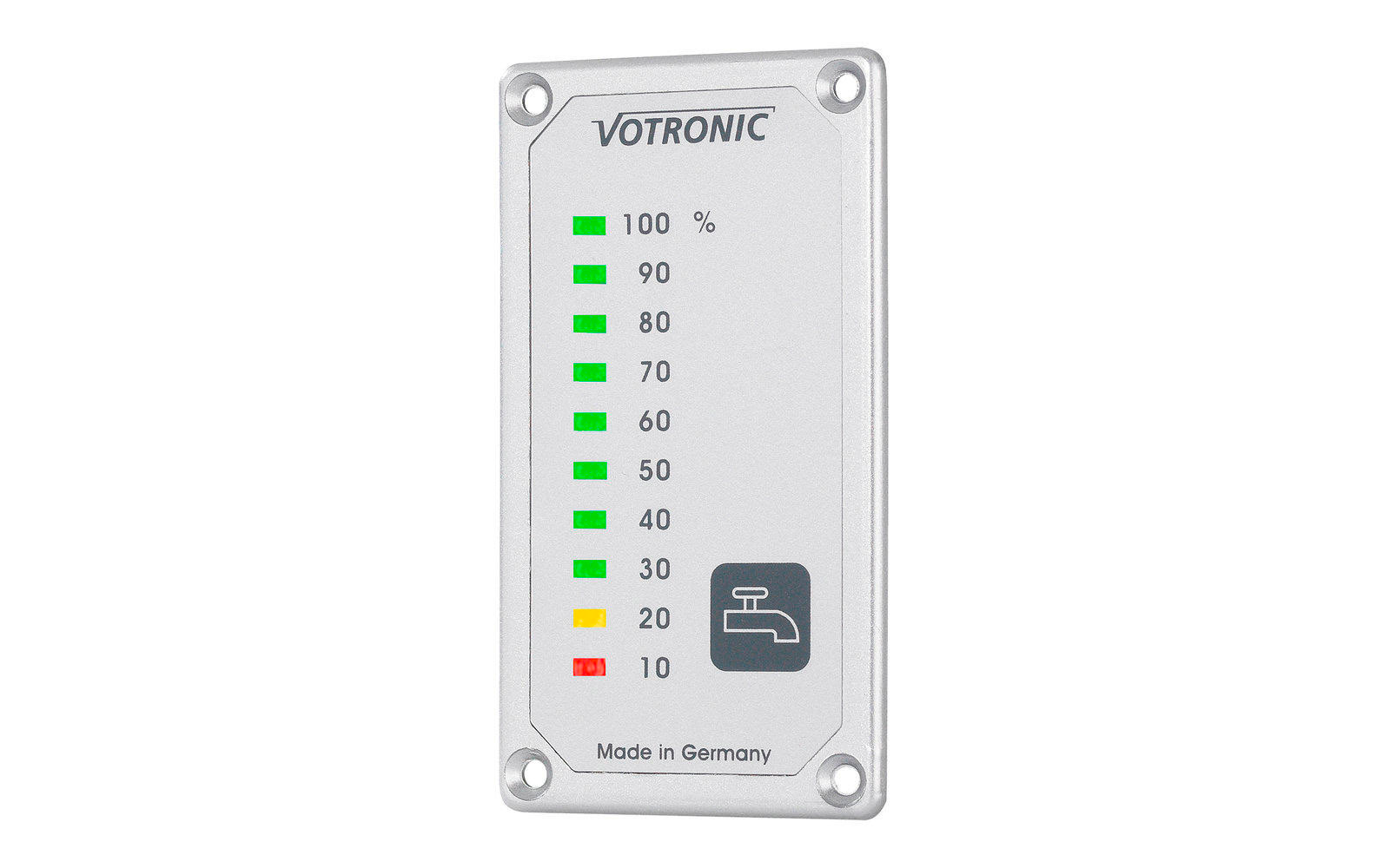 Tankindikator for ferskvannstanker med LED-søylediagram - Votronic frontpanel