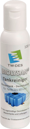 Tankrens Biolysan desinfeksjon 100 ml for tanker opptil 60 l forside