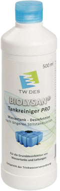 Tankrens PRO desinfeksjon for vanntank 500ml fra TW-DES for effektiv rengjøring