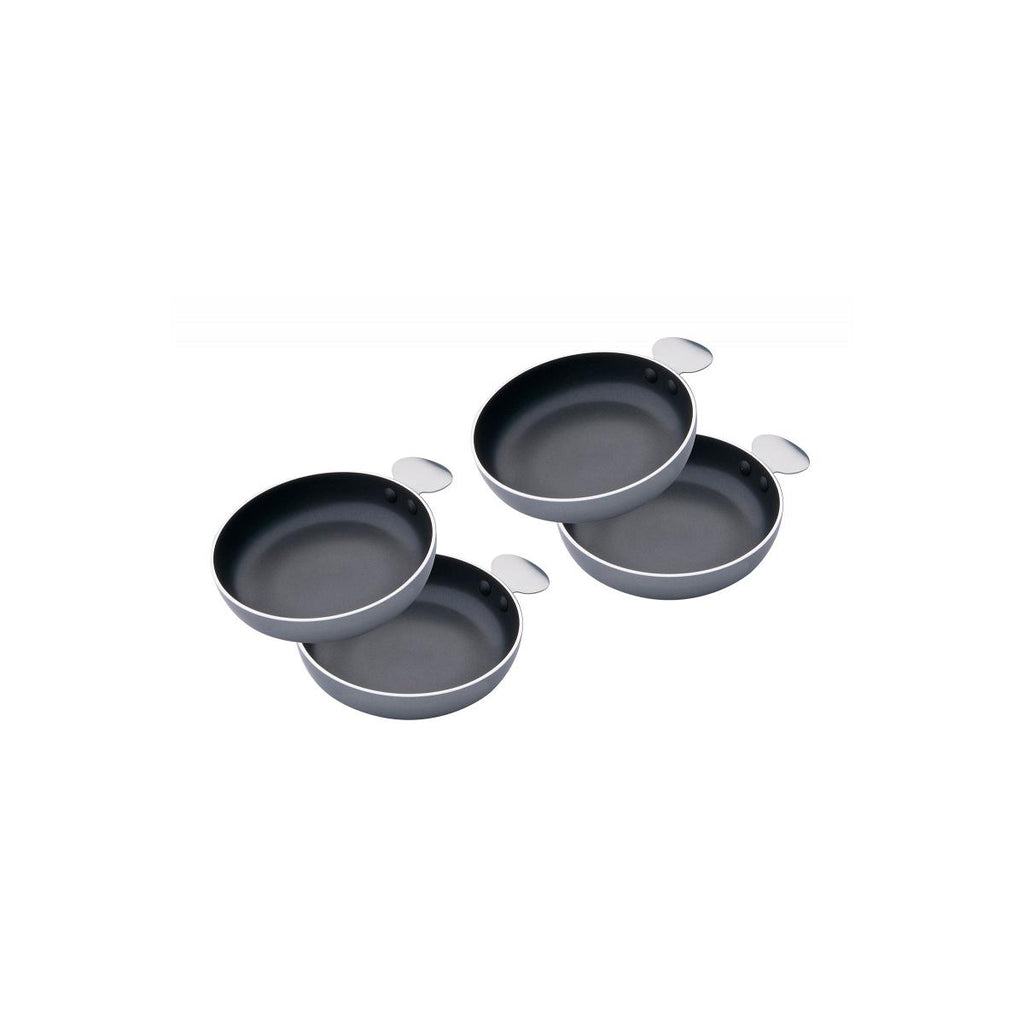 Tapas-pannesett 4-delt Ø12,5 cm med belegg Cadac forfra